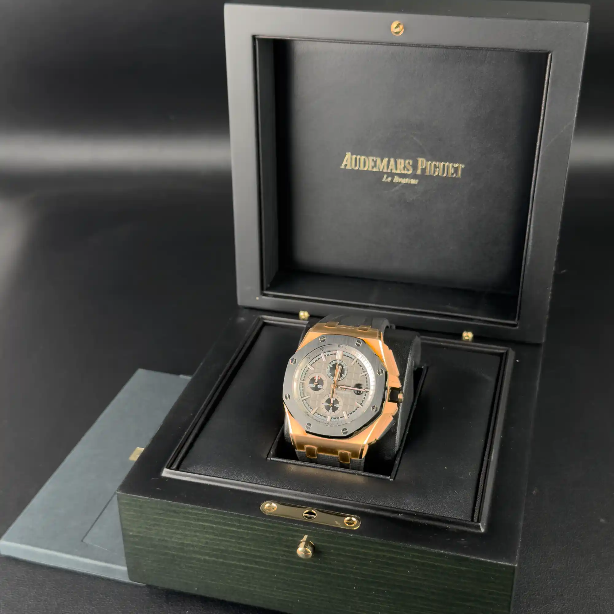 Audemars Piguet Royal Oak Offshore Slate Grey Dial Rose Gold 26416RO.OO.A002CA.01 - Pre-Owned Full set