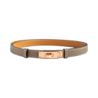Hermès Kelly 18 Belt Etoupe Rose Gold