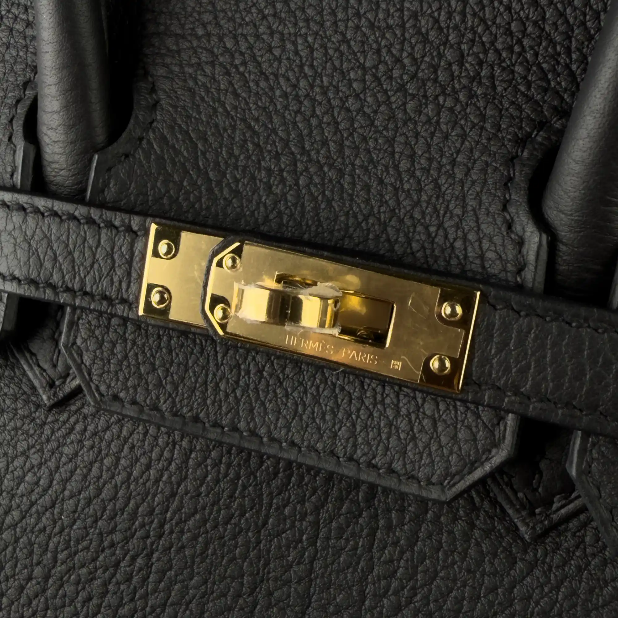 Hermes Birkin 25 Noir Togo Gold Hardware - Logo 2