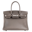 Hermes Birkin 30 Etain Epsom Leather Palladium Hardware