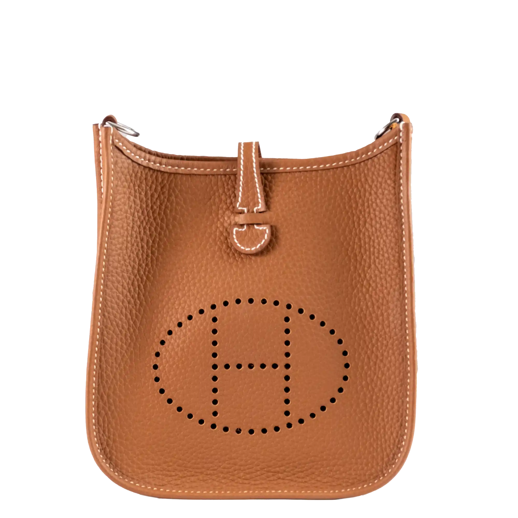 Hermès Mini Evelyne TPM Gold Clemence Gold Hardware