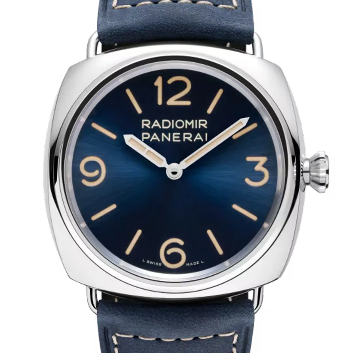 Panerai Radiomir Blue Dial Blue Gray Strap PAM01383