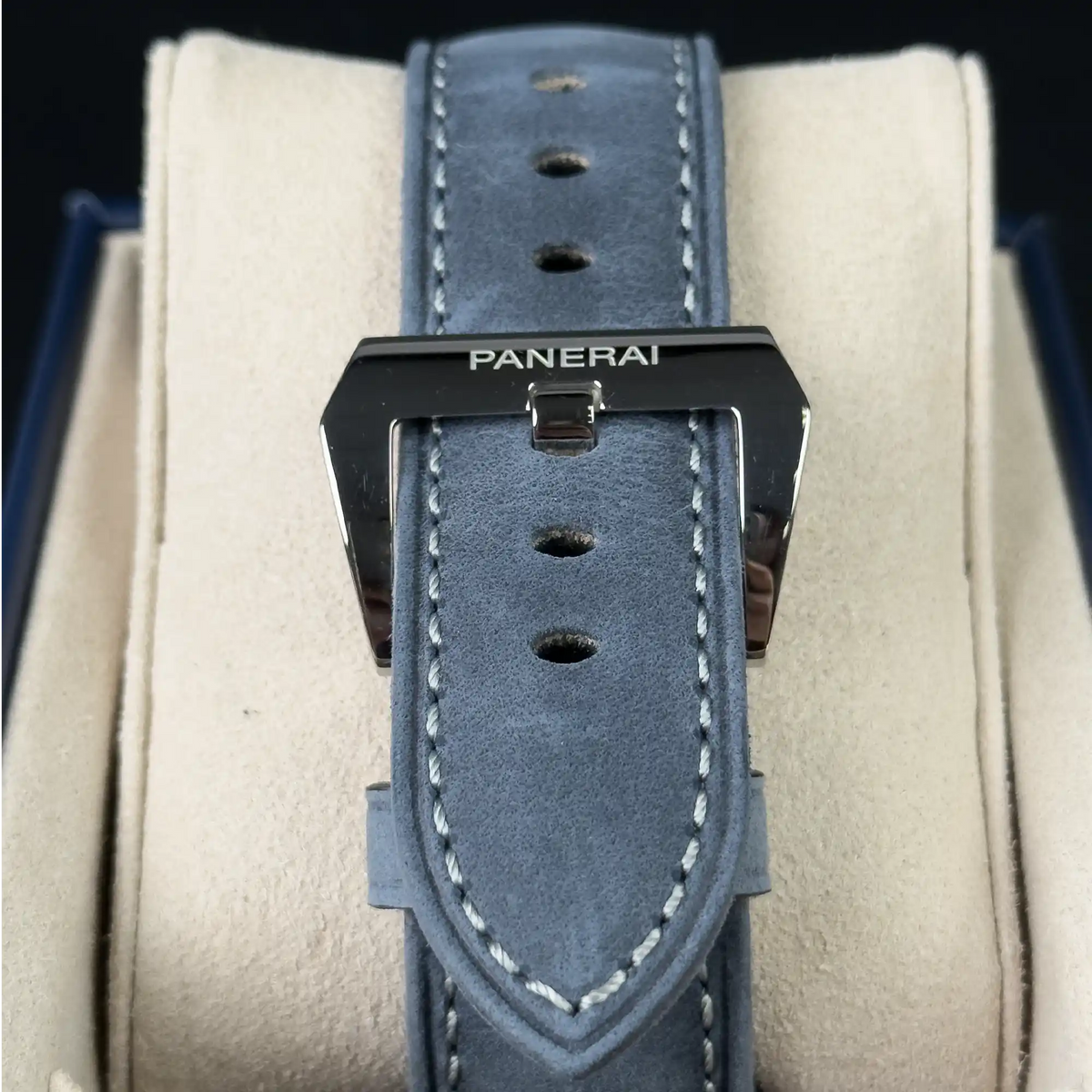 Panerai Radiomir Blue Dial Blue Gray Strap PAM01383 - Bracelet