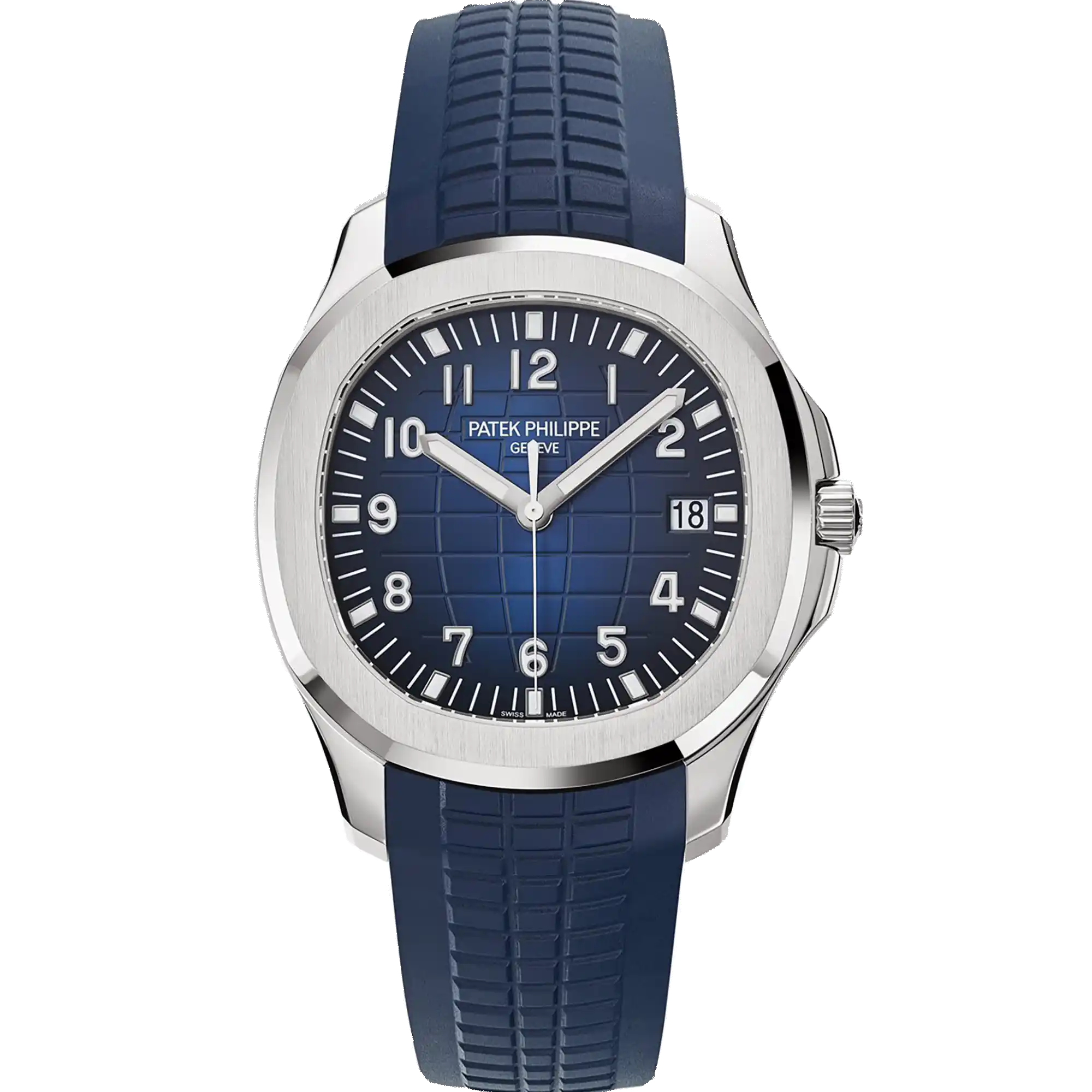 Patek Philippe Aquanaut Chronograph White Gold 42.2mm Blue Dial 5968g-001