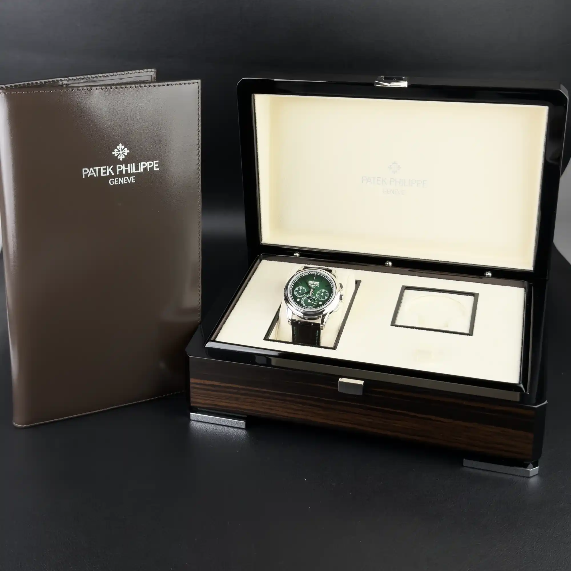 Patek Philippe Grand Comlications Green Dial Leather Strap 5270p-014 - Full set