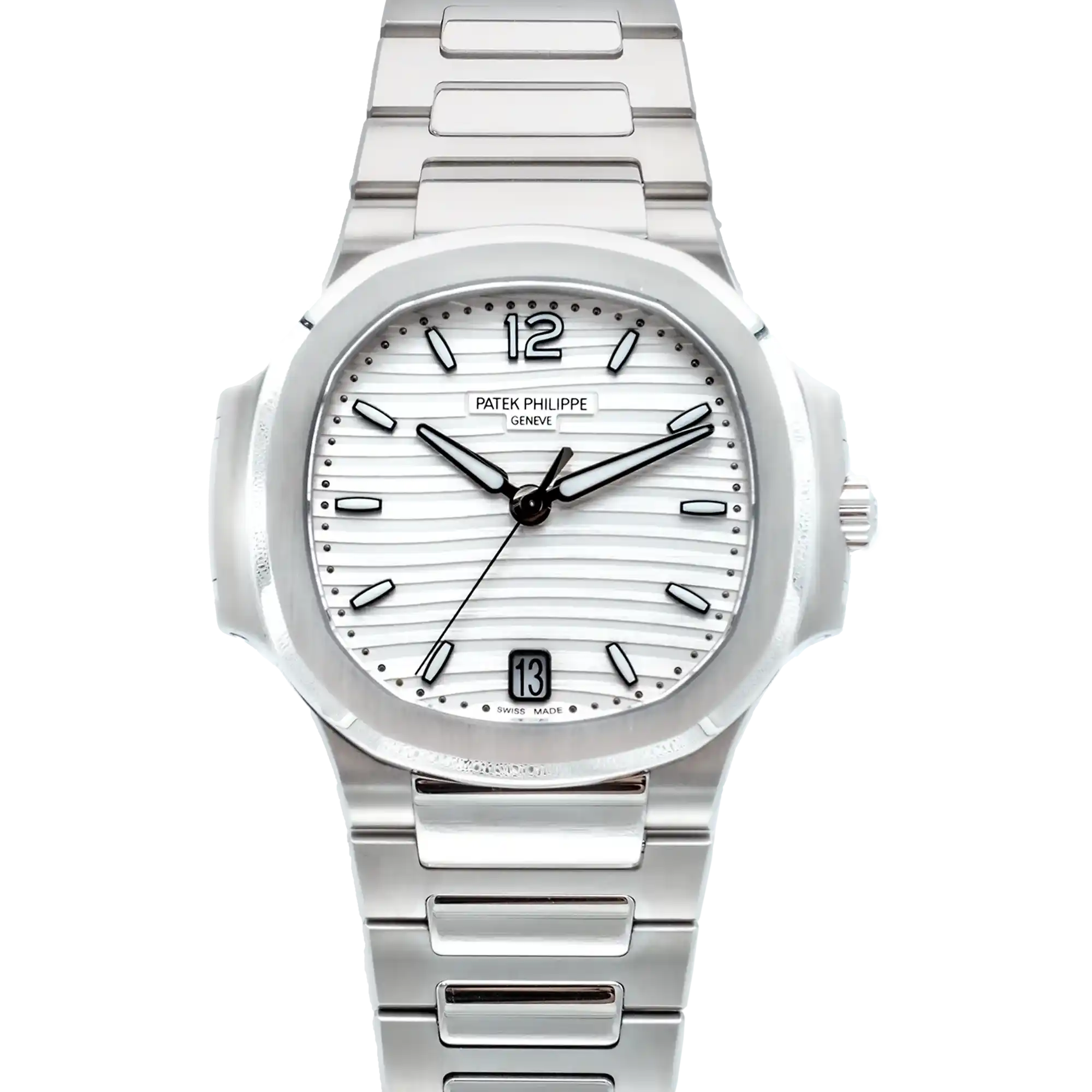 Patek Philippe Ladies Nautilus White Dial 7118/1A Steel