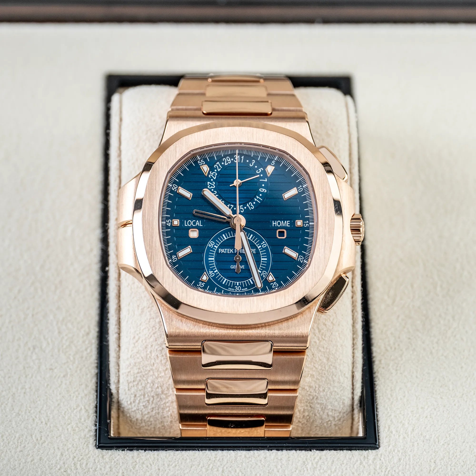 Patek Philippe Nautilus Travel Time Chronograph 5990/1R - In box