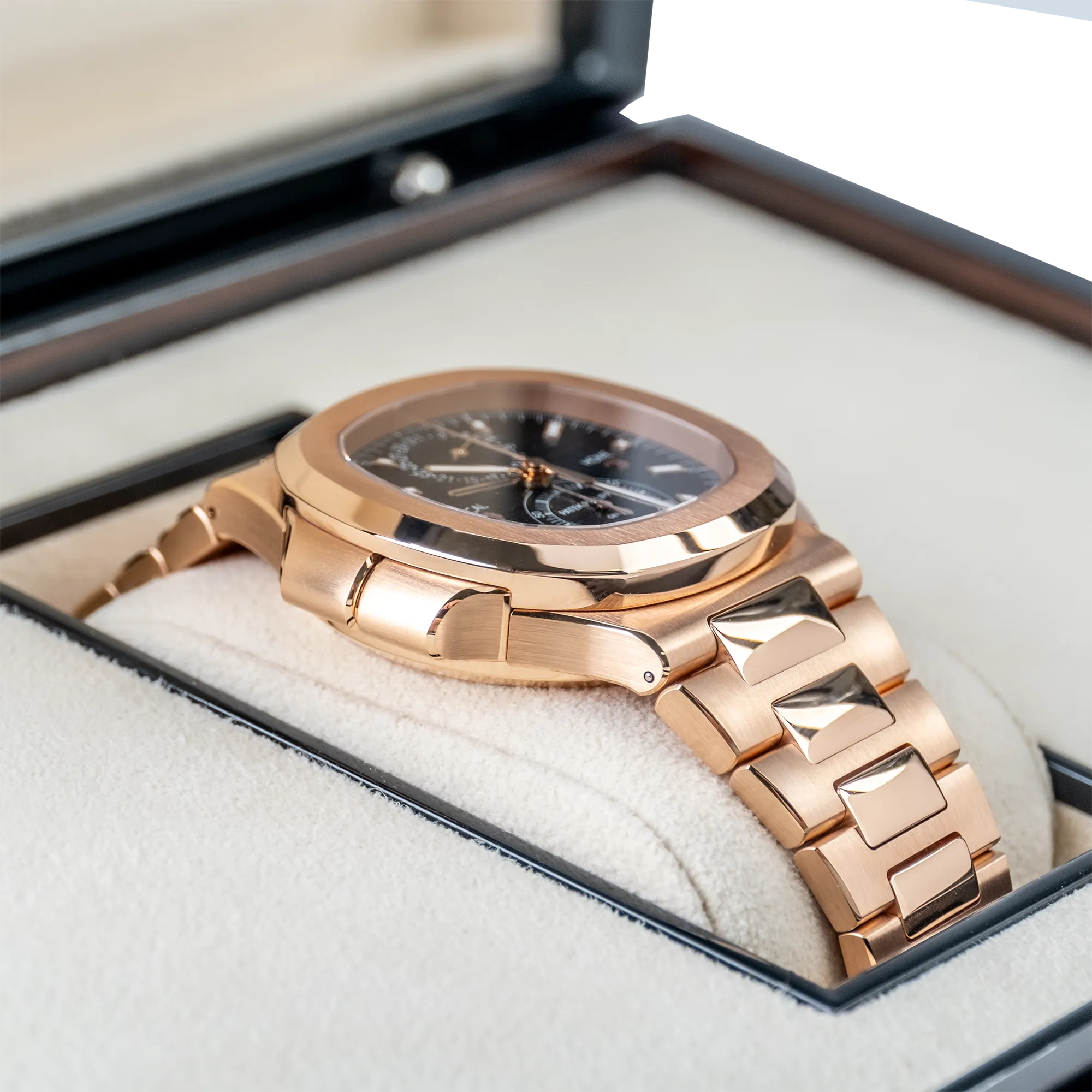 Patek Philippe Nautilus Travel Time Chronograph 5990/1R - Left