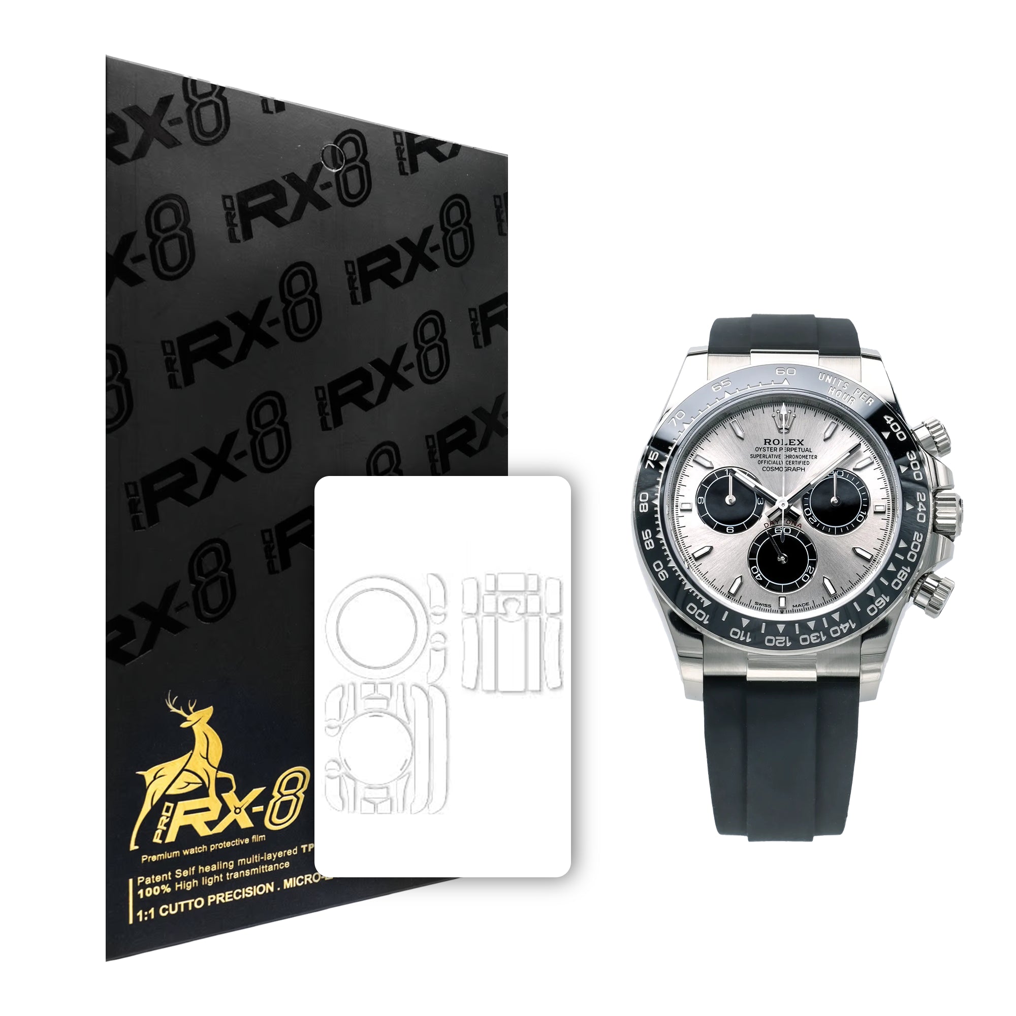 Protective Film Installation for Rolex Daytona Oysterflex Bracelet