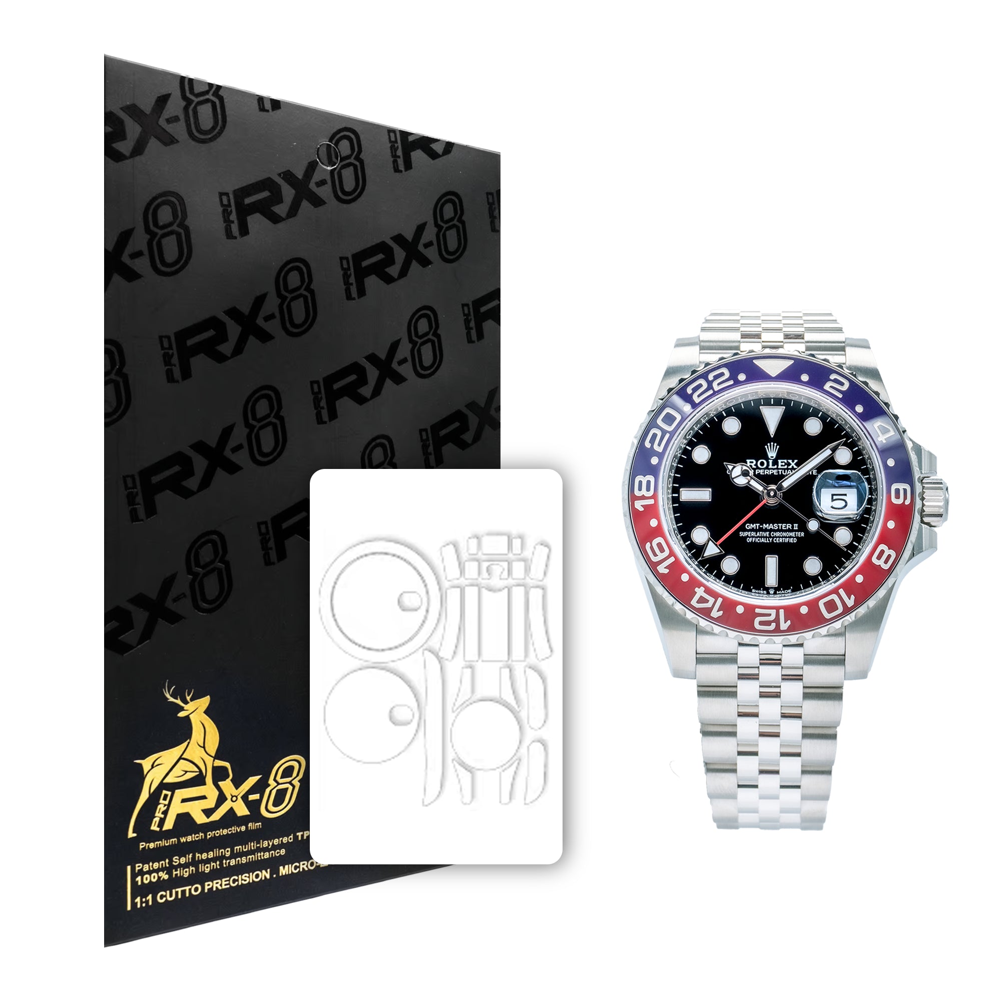 Protective Film Installation for Rolex GMT-Master Jubilee Bracelet