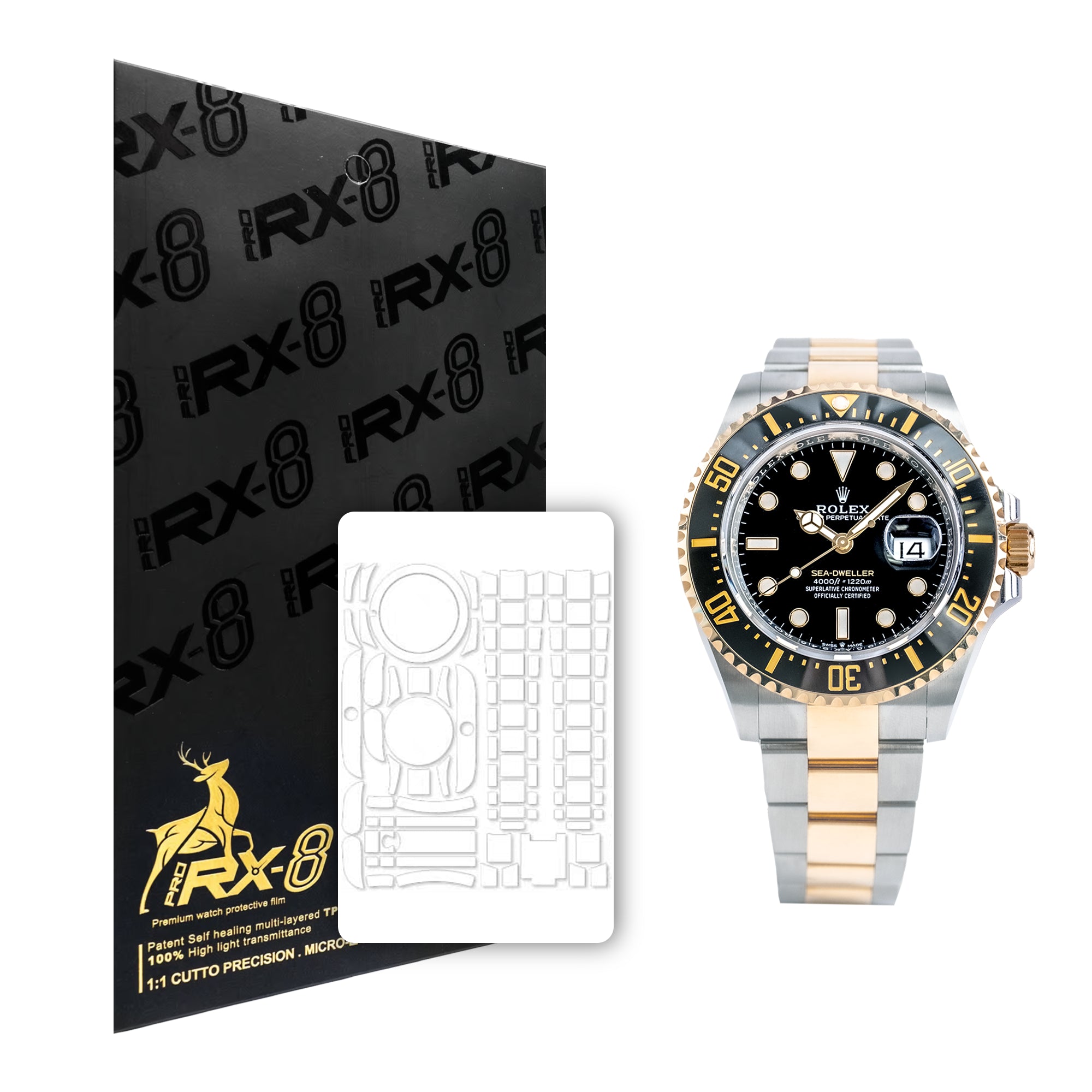 Protective Film Installation for Rolex Sea-Dweller Oyster Bracelet