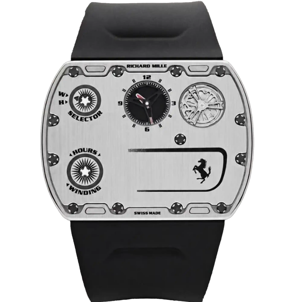Richard Mille RM UP-01 Ferrari Titanium Silver Dial Ultra-thin Limited Edition of 150