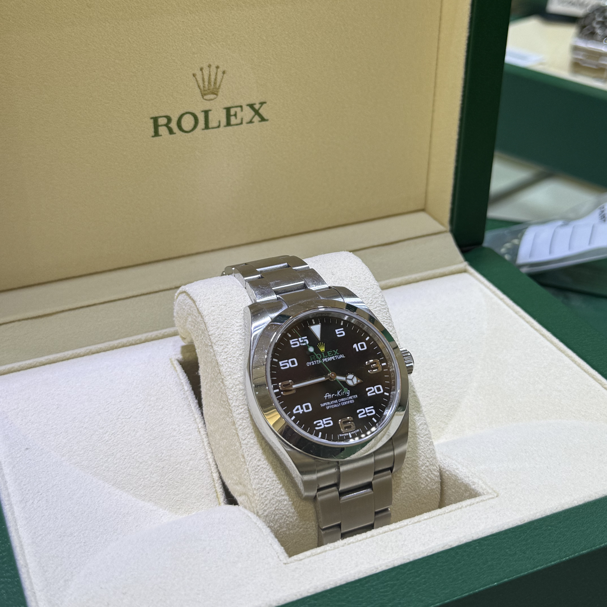 Rolex Air King Black Dial Oystersteel 116900 - 2020 Pre-owned - Left