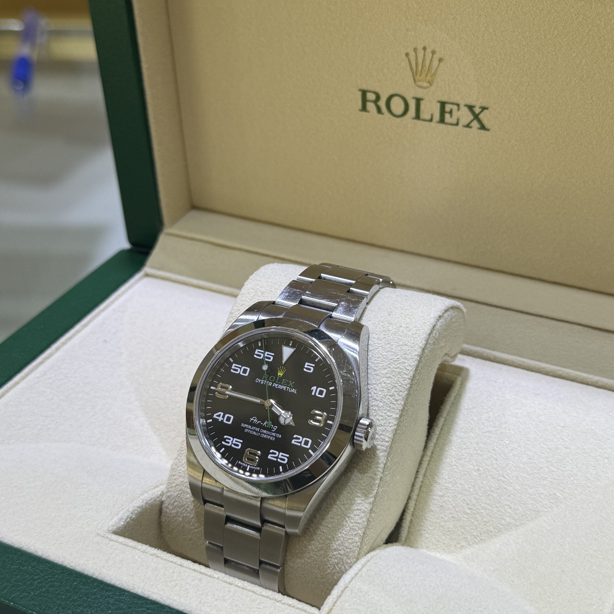 Rolex Air King Black Dial Oystersteel 116900 - 2020 Pre-owned - Right