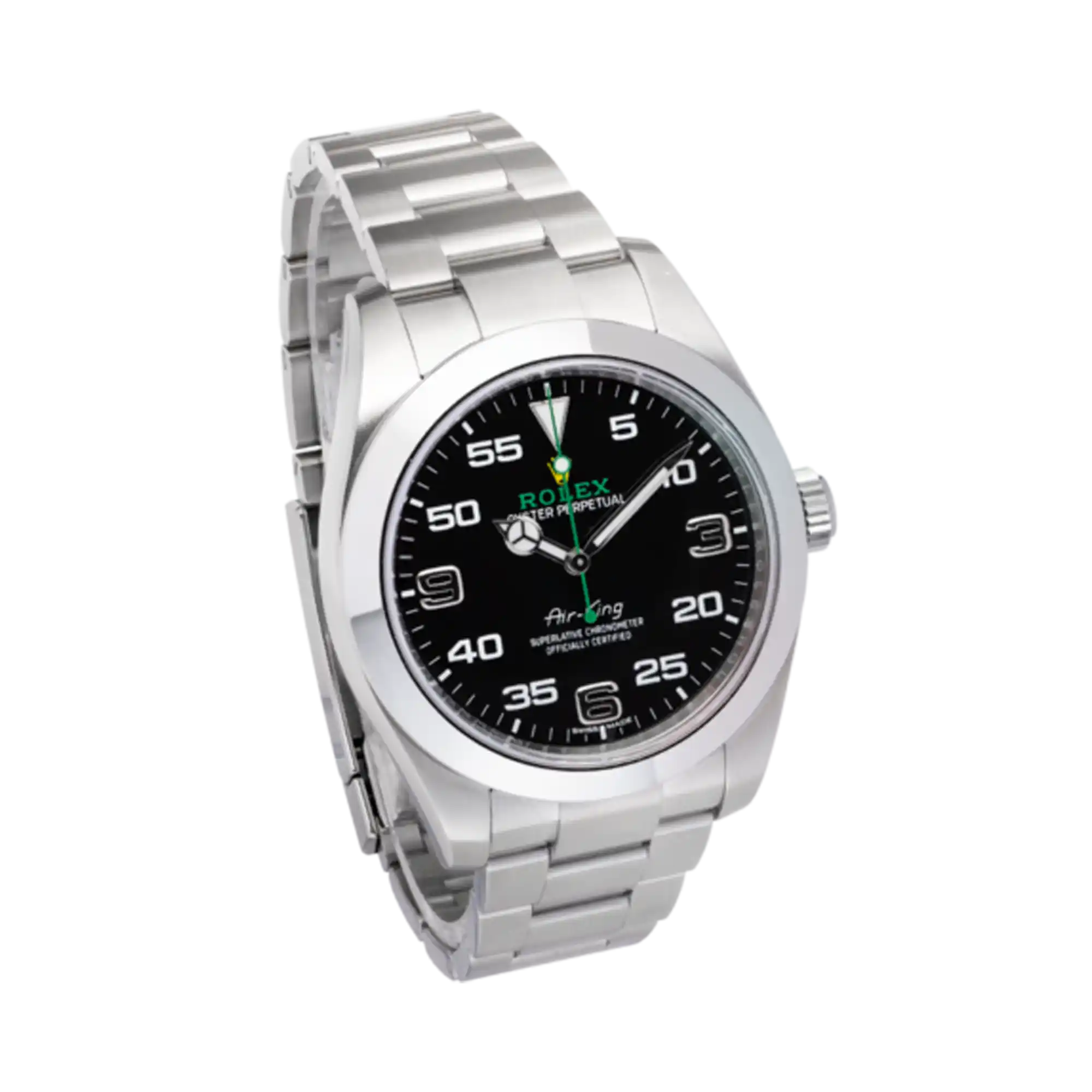 Rolex Air King Black Dial Oystersteel 116900 - Side