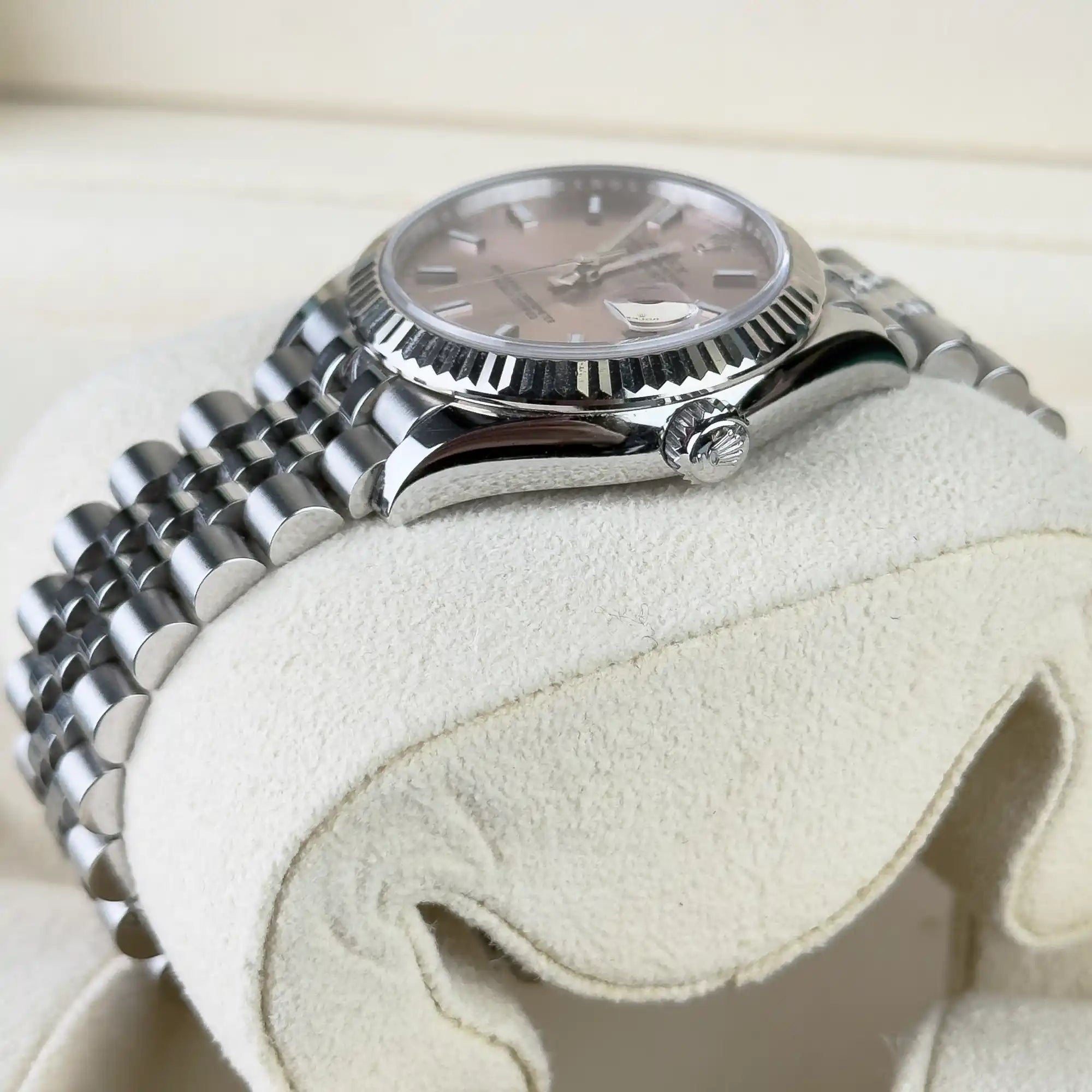 Rolex Datejust 31 Pink Index Oystersteel White Gold Jubilee 278274 - side 4