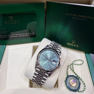 Rolex Datejust 36 Green Index Oystersteel White Gold Jubilee 126234 - Top