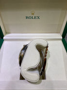 Rolex Datejust 36 Olive Green Roman Diamond Oystersteel Yellow Gold Jubilee 126233 - Crown