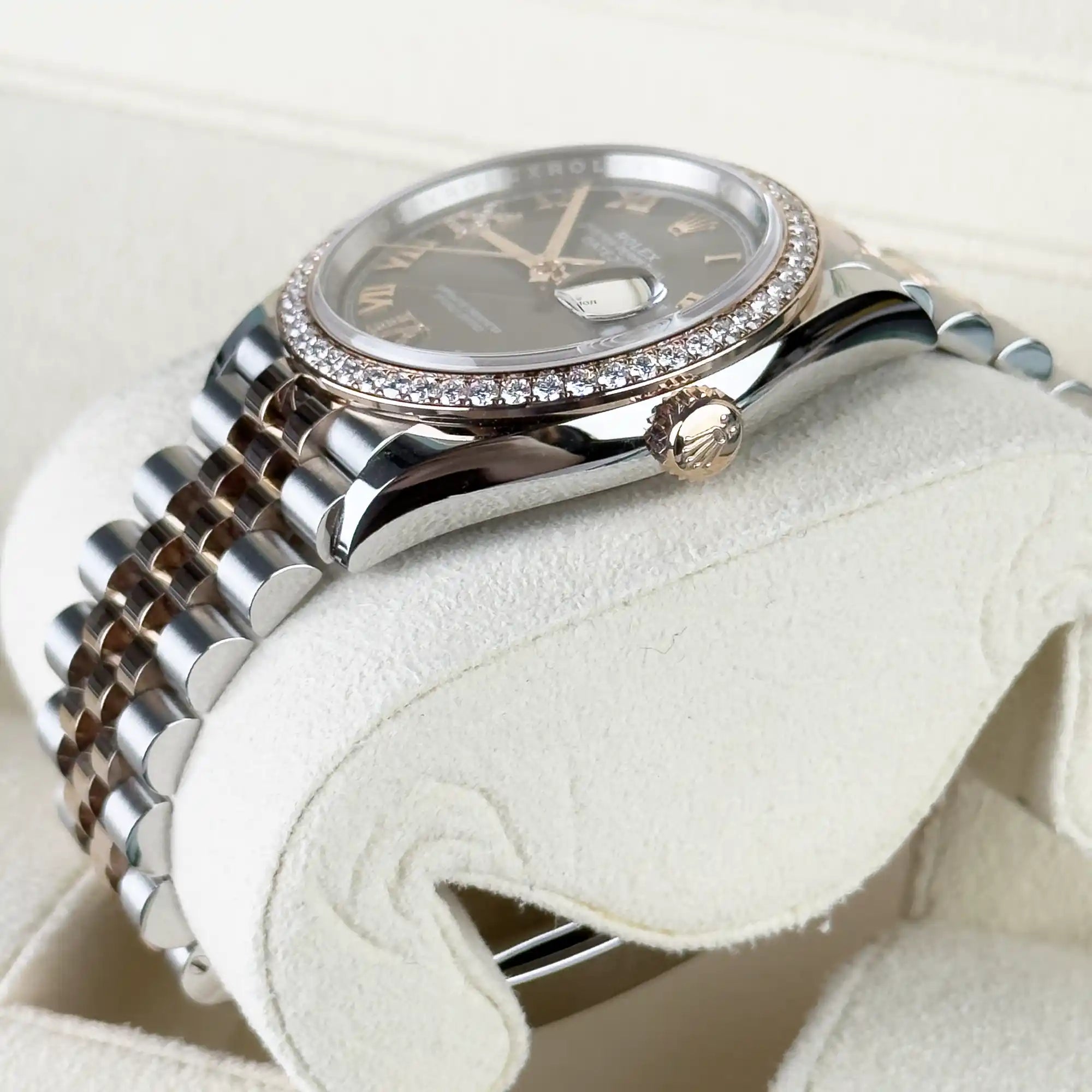 Rolex Datejust 36 Slate Diamond Oystersteel Rose Gold Jubilee 126281RBR - Side 2
