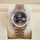 Rolex Datejust 36 Slate Roman Diamond Oystersteel Rose Gold Jubilee 126231 - In box