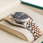 Rolex Datejust 36 Slate Roman Diamond Oystersteel Rose Gold Jubilee 126231 - Left