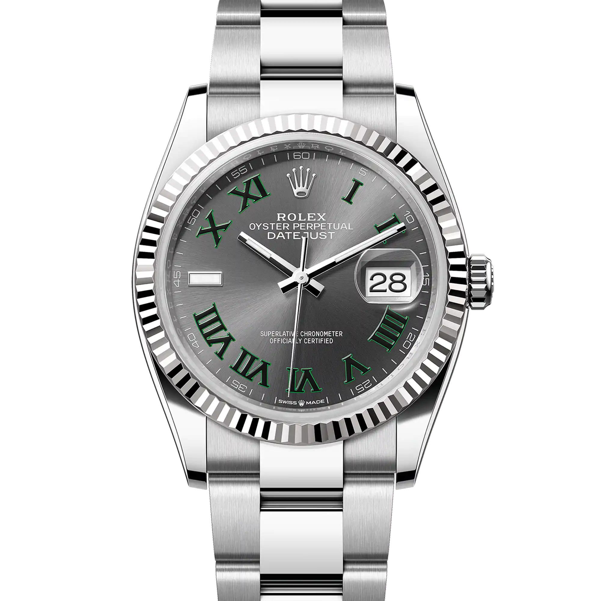 Rolex Datejust 36 Wimbledon Oystersteel White Gold Oyster 126234