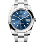 Rolex Datejust 41 Blue Index Oystersteel Oyster 126300