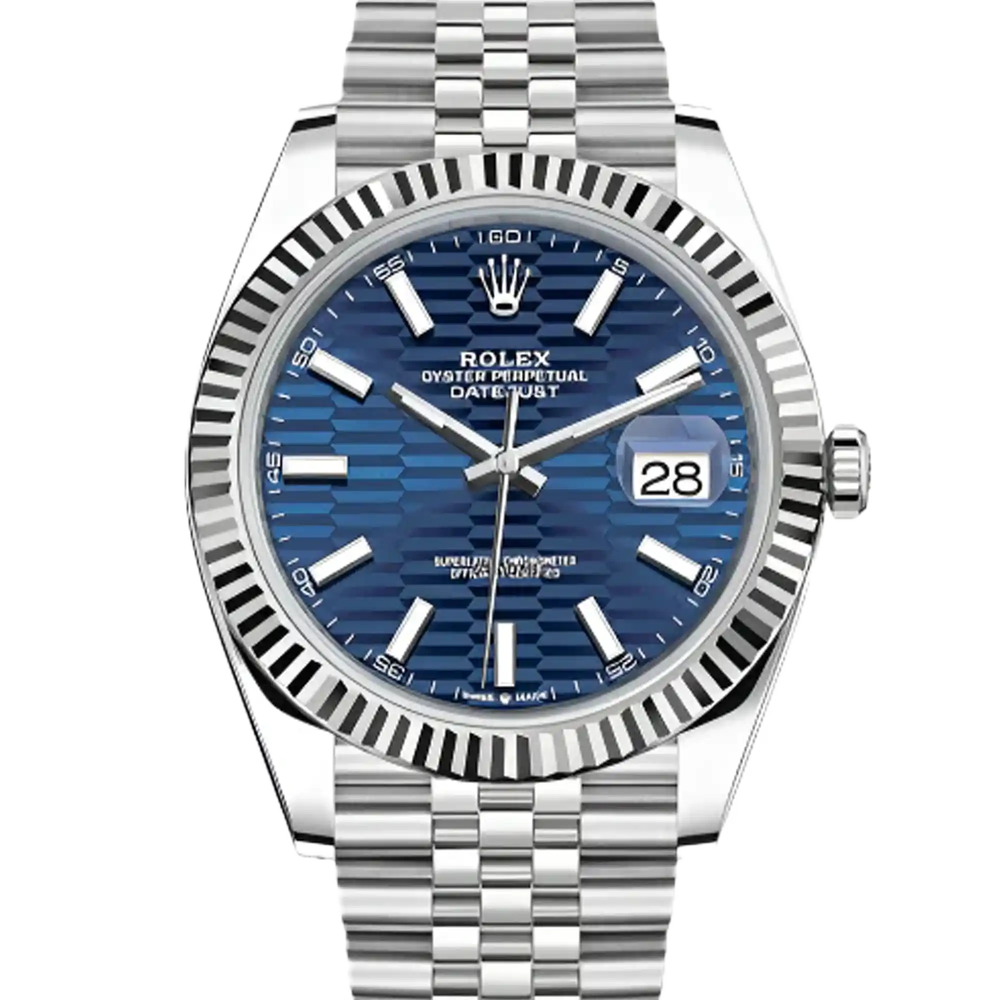 Rolex Datejust 41 Blue Motif Dial Jubilee 126334