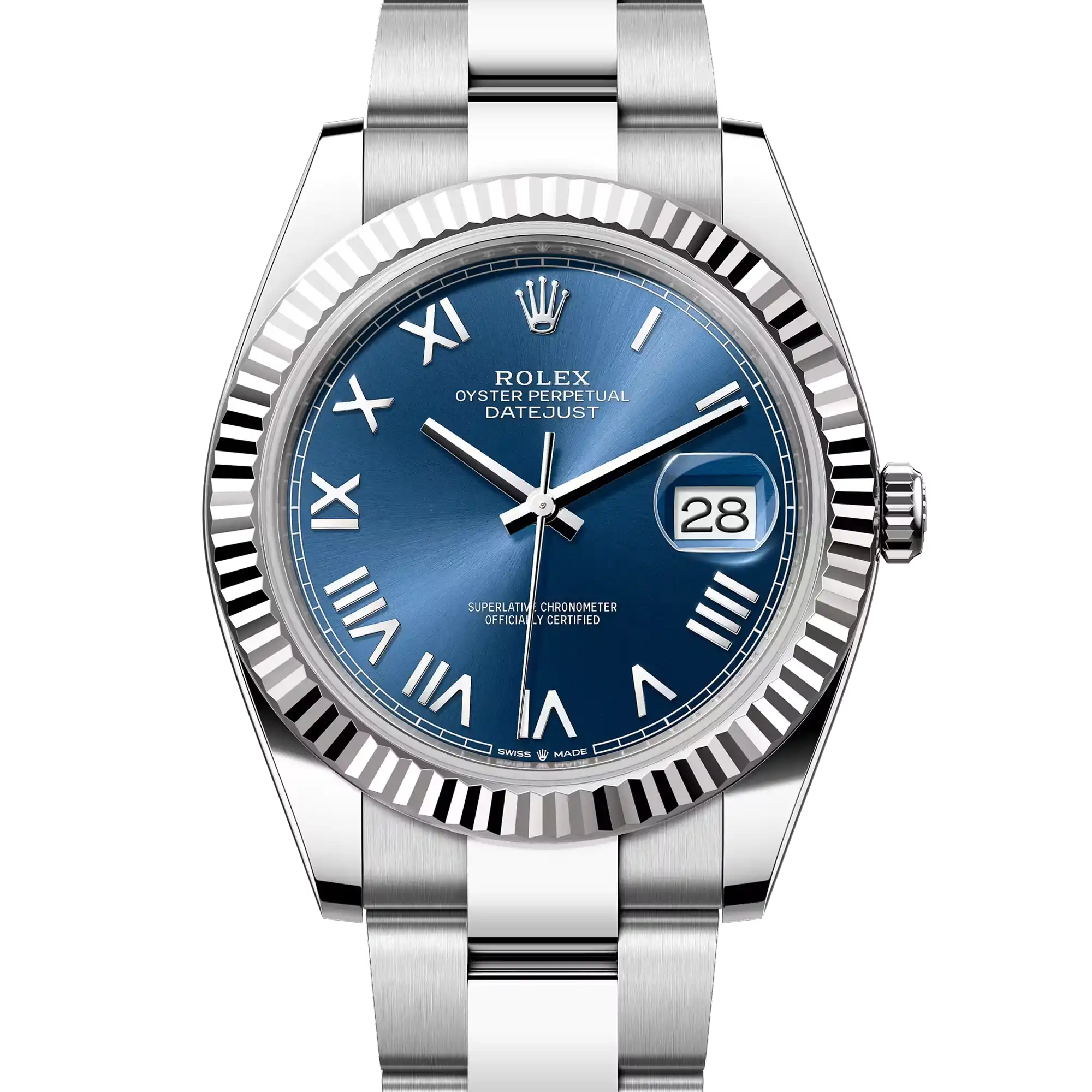 Rolex Datejust 41 Blue Roman White Gold Oystersteel Oyster 126334 - 2026 New Releases