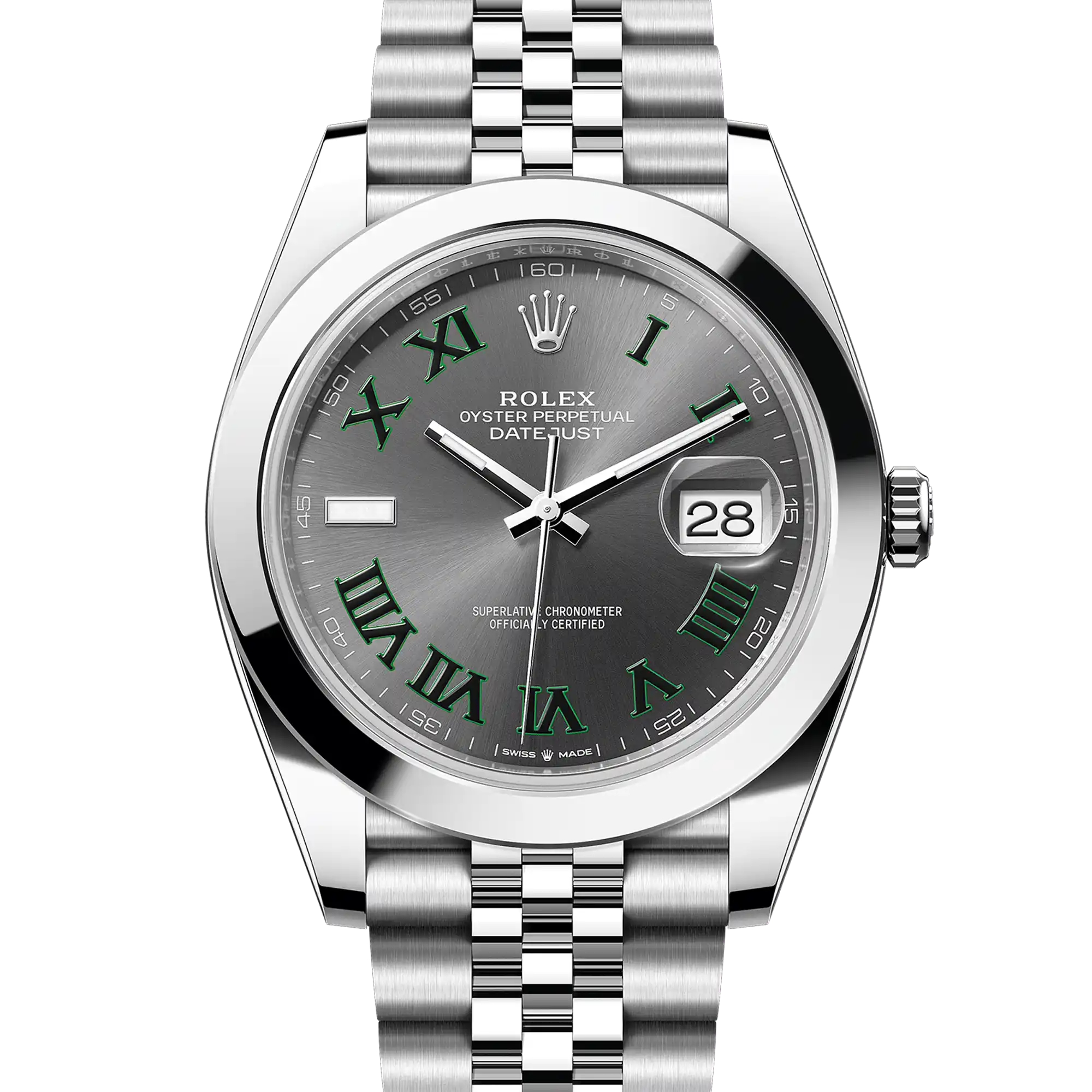 Rolex Datejust 41 Wimbledon Oystersteel Jubilee 126300