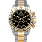 Rolex Daytona Black Dial Yellow Gold Oysterstell Oyster 116503 - Pre-owned