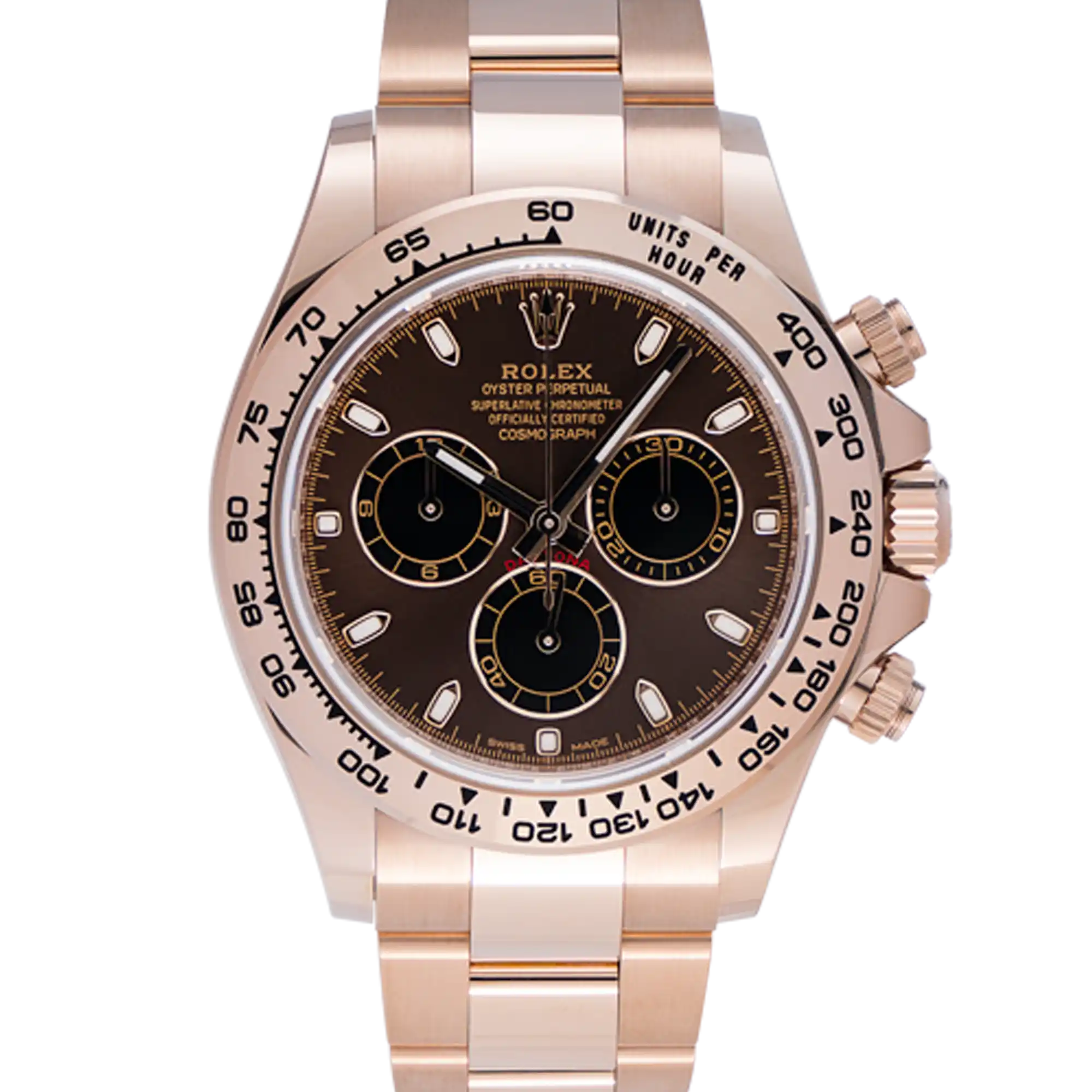 Rolex Daytona Chocolate Dial Rose Gold Oyster 116505 - Pre-Owned