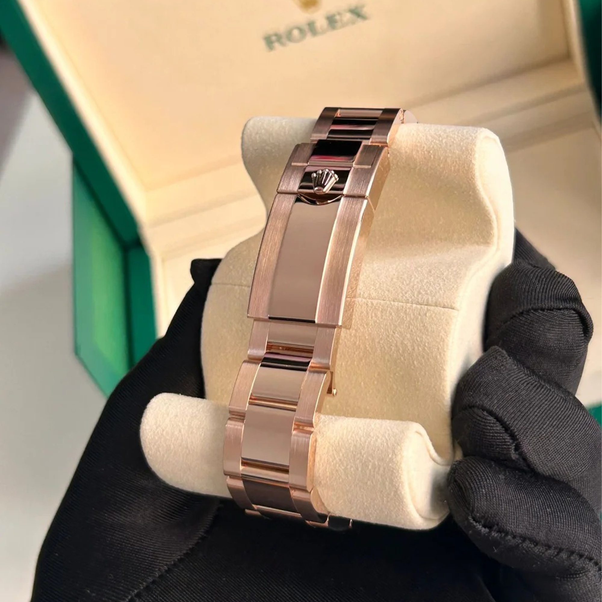 Rolex Daytona "Le Mans" 100th Anniversary Rose Gold Black Ceramic 126525LN - Bracelet