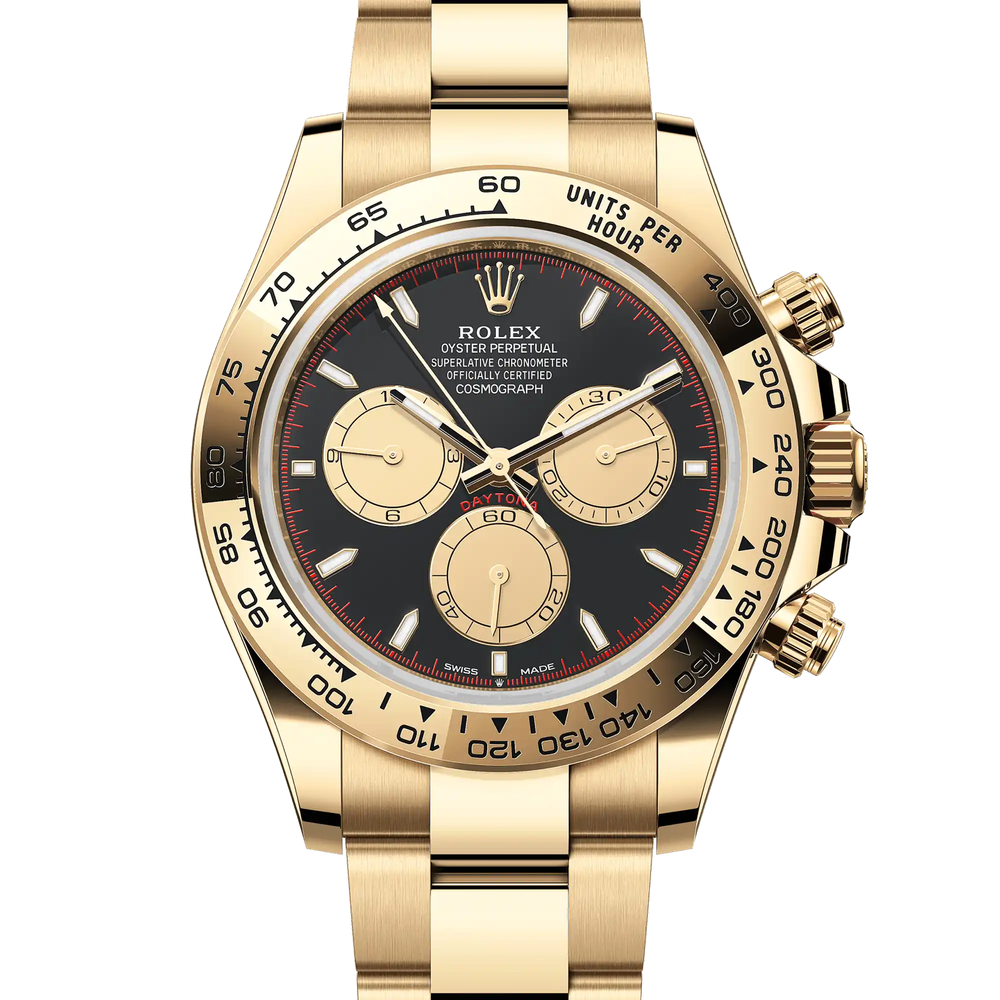 Rolex Daytona "Paul Newman" Yellow Gold Black Dial Oyster 126508