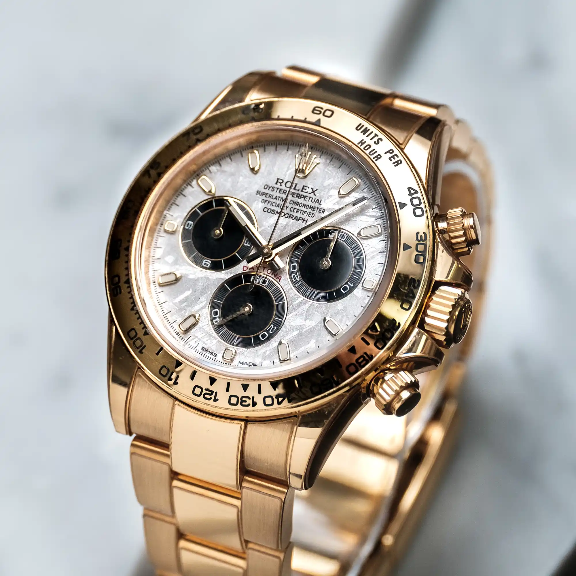 Rolex Daytona Yellow Gold Meteorite Dial 116508 - Banner