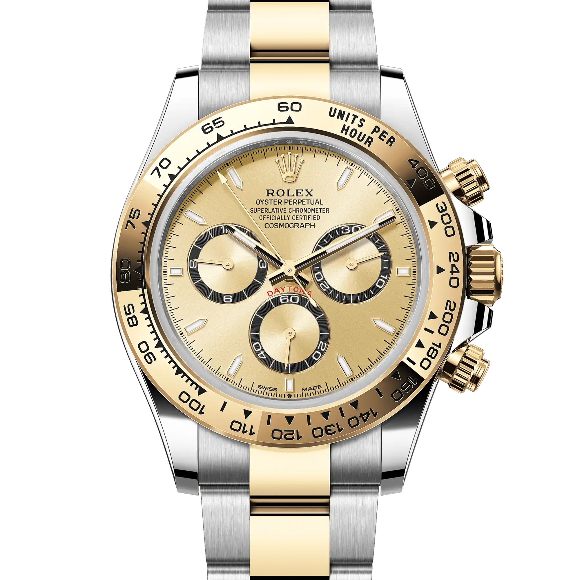 Rolex Daytona Yellow Gold Oystersteel Champagne Dial 126503