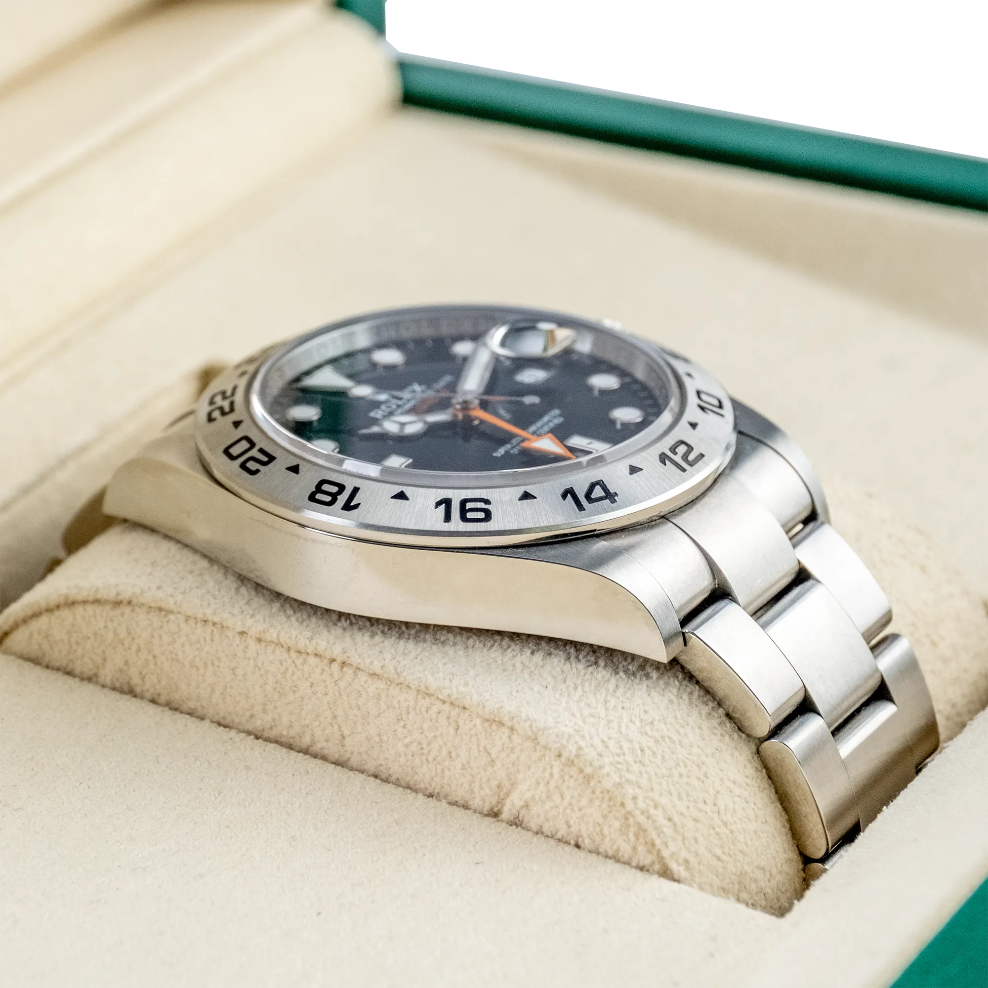 Rolex Explorer II Black Dial Stainless Steel 226570 - Left