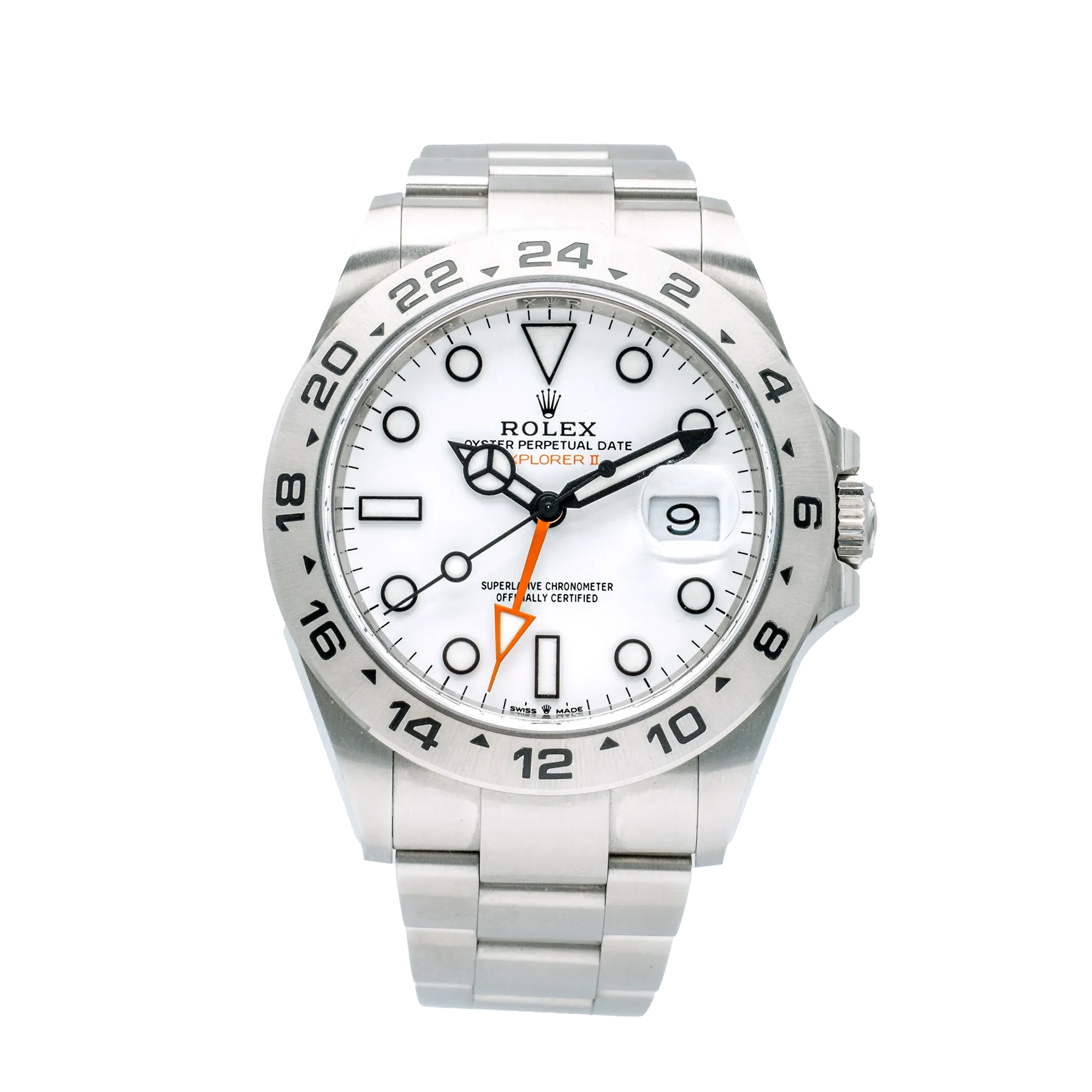 Rolex Explorer II White Dial Stainless Steel 226570 - Front