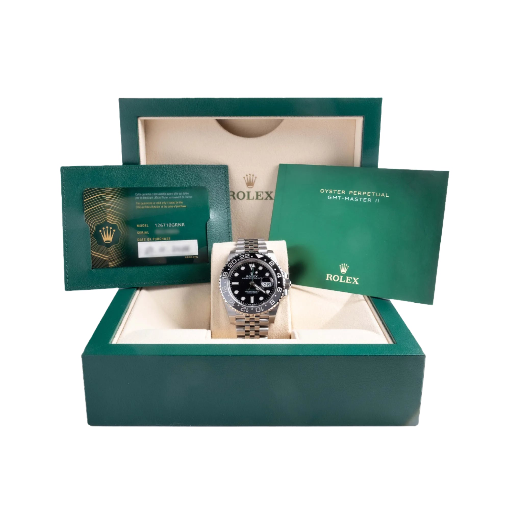 Rolex_GMT_Master_II_Bruce_Wayne_Jubilee_126710GRNR - Full set