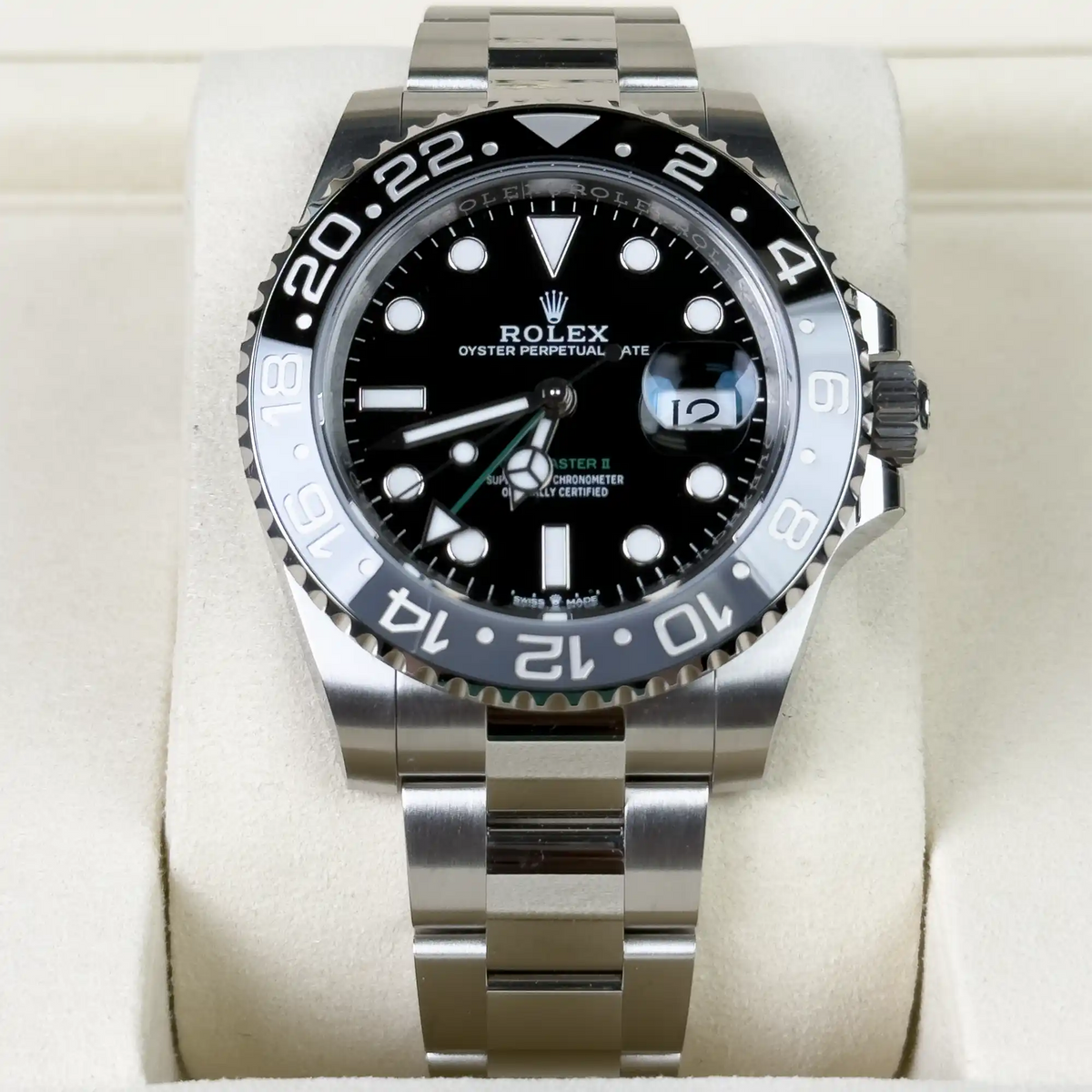 Rolex GMT Master II "Bruce Wayne" Oyster 126710GRNR - 2026 Unworn - New Card - Front