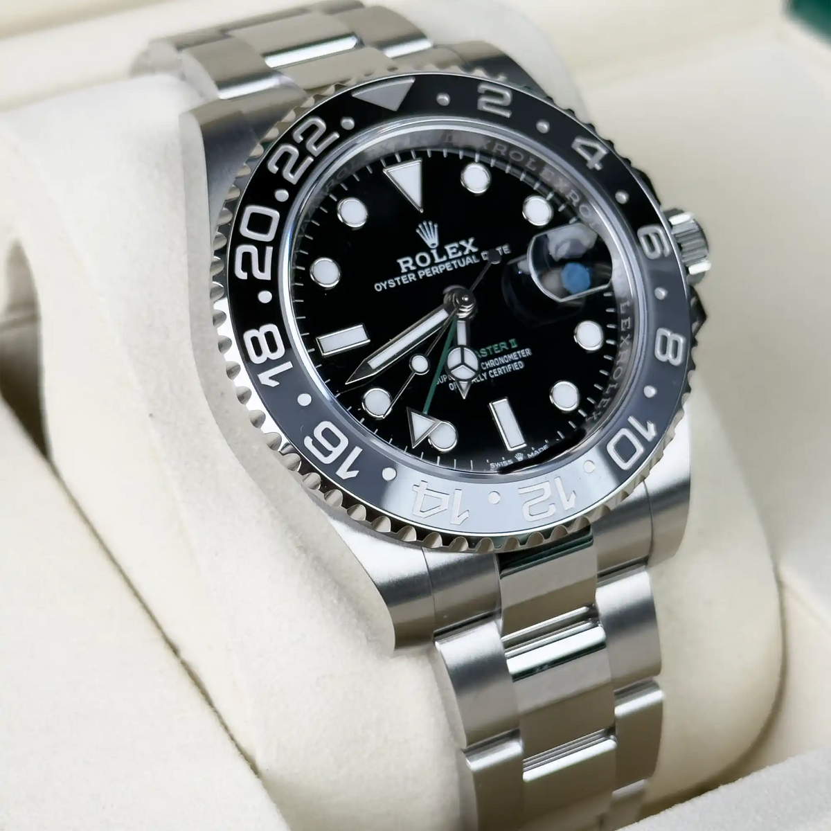 Rolex GMT Master II "Bruce Wayne" Oyster 126710GRNR - 2026 Unworn - New Card - Left