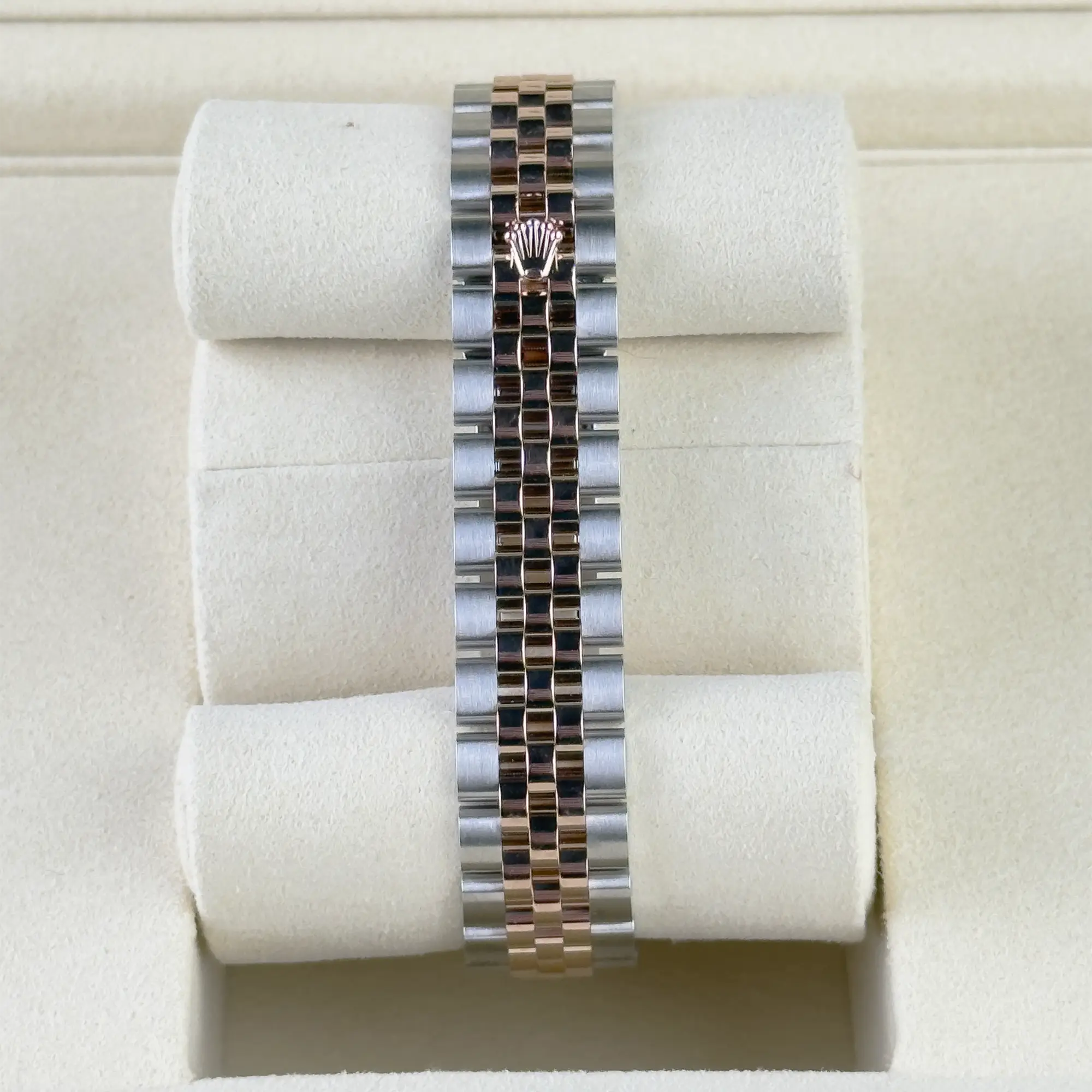 Rolex Lady Datejust 28 Mother of Pearl Diamond Oystersteel Rose Gold Jubilee 279171 - Bracelet