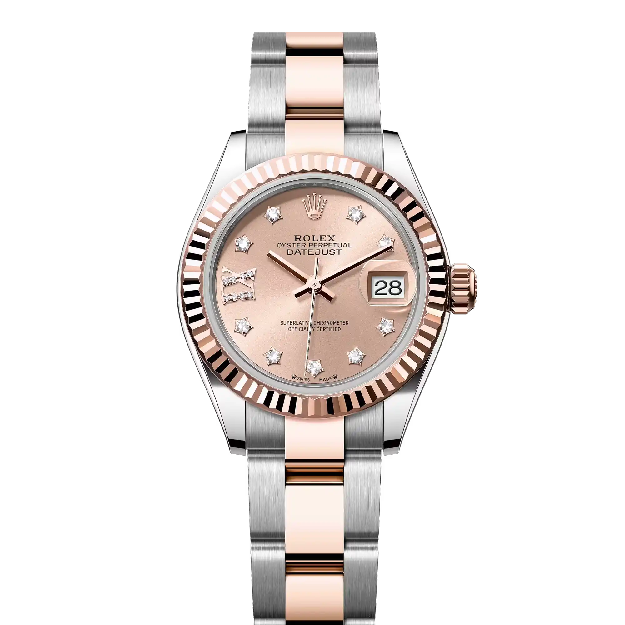 Rolex Lady Datejust 28 Rose Diamond Oystersteel Rose Gold Oyster 279171