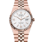 Rolex Land Dweller 36 Rose Gold White Dial Flat Jubilee 127235 - 2025 New Release