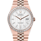 Rolex Land Dweller 40 Rose Gold White Diamond Dial Flat Jubilee 127385TBR - 2025 New Release