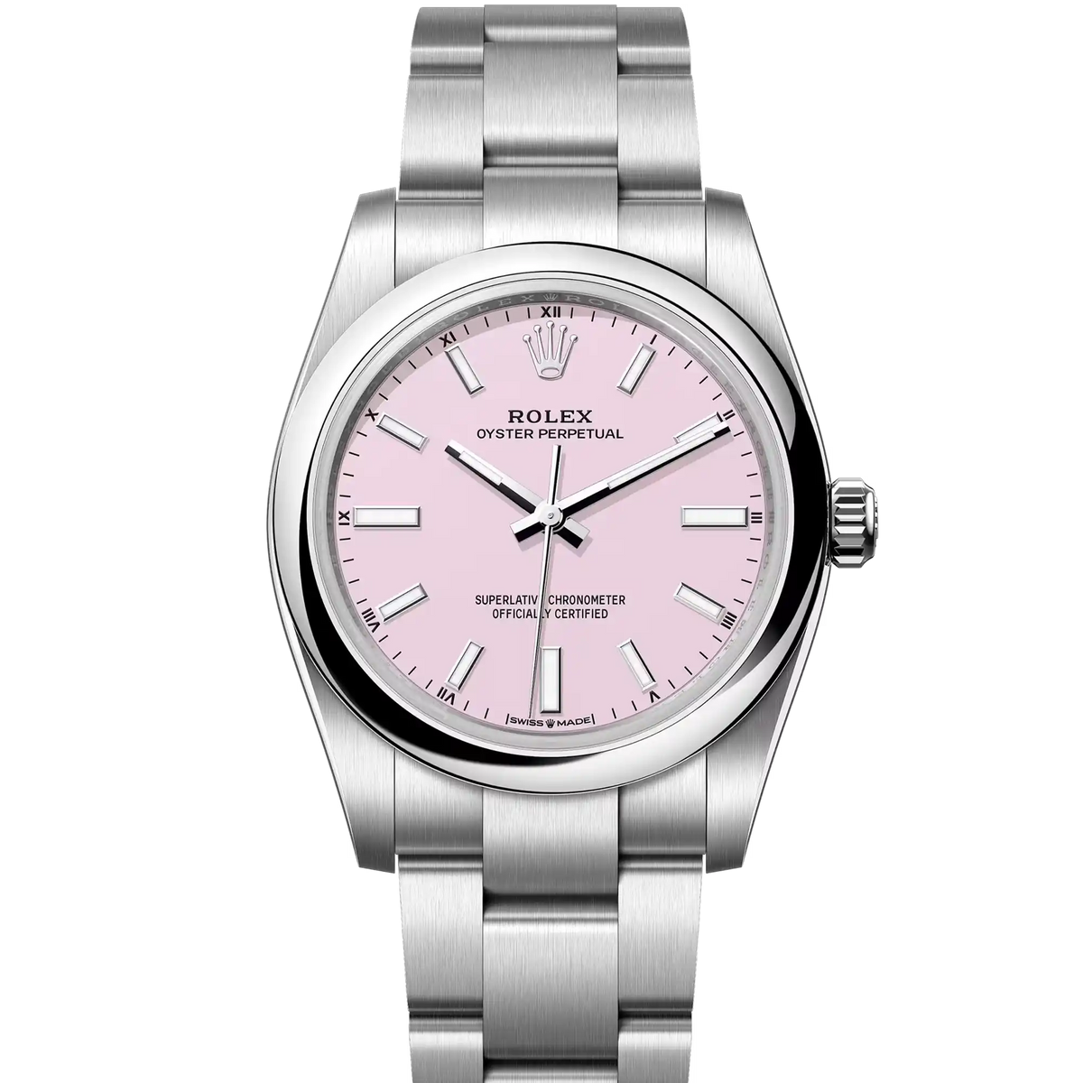 Rolex Oyster Perpetual 34 Candy Pink Dial 124200