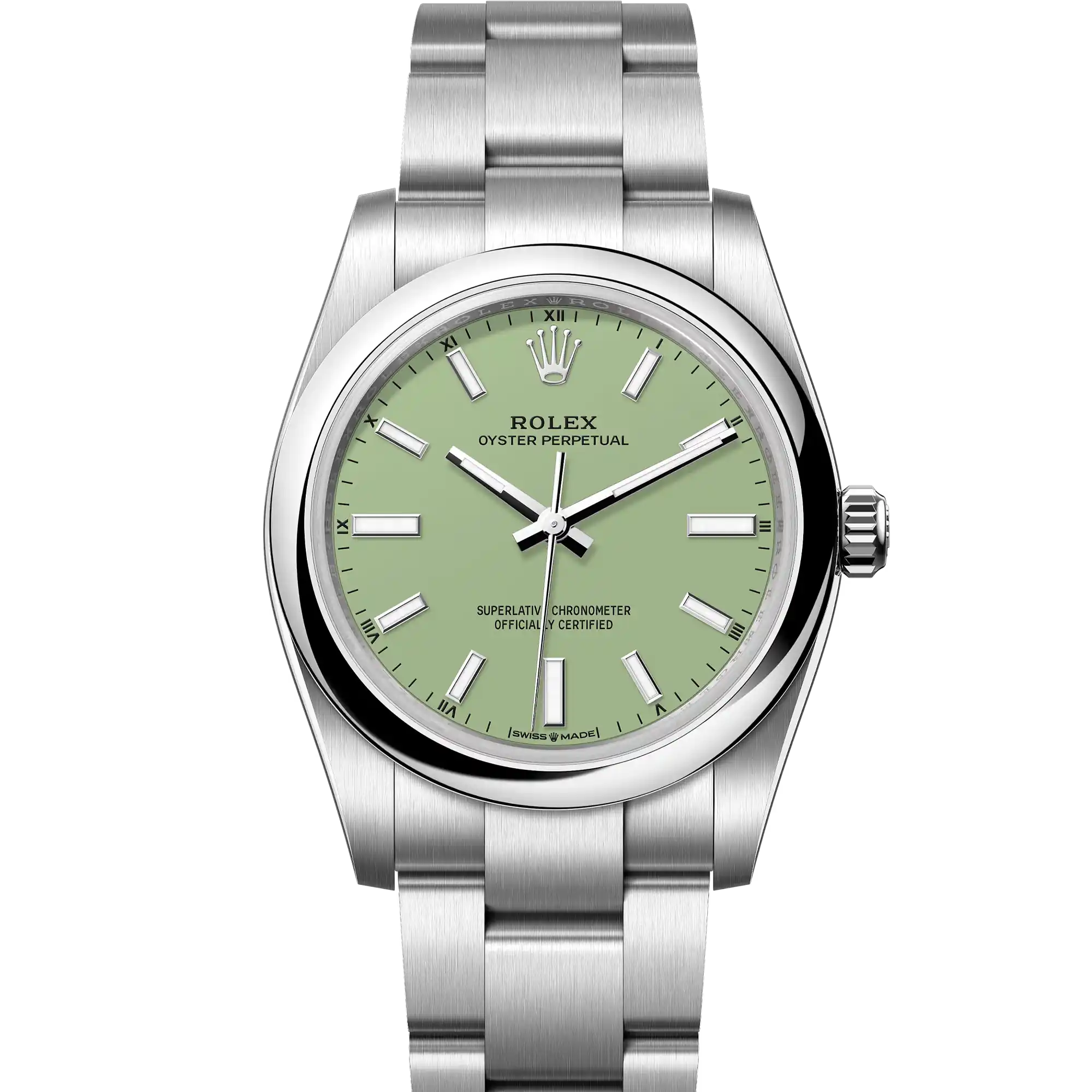 Rolex Oyster Perpetual 34 Pistachio Green Dial 124200