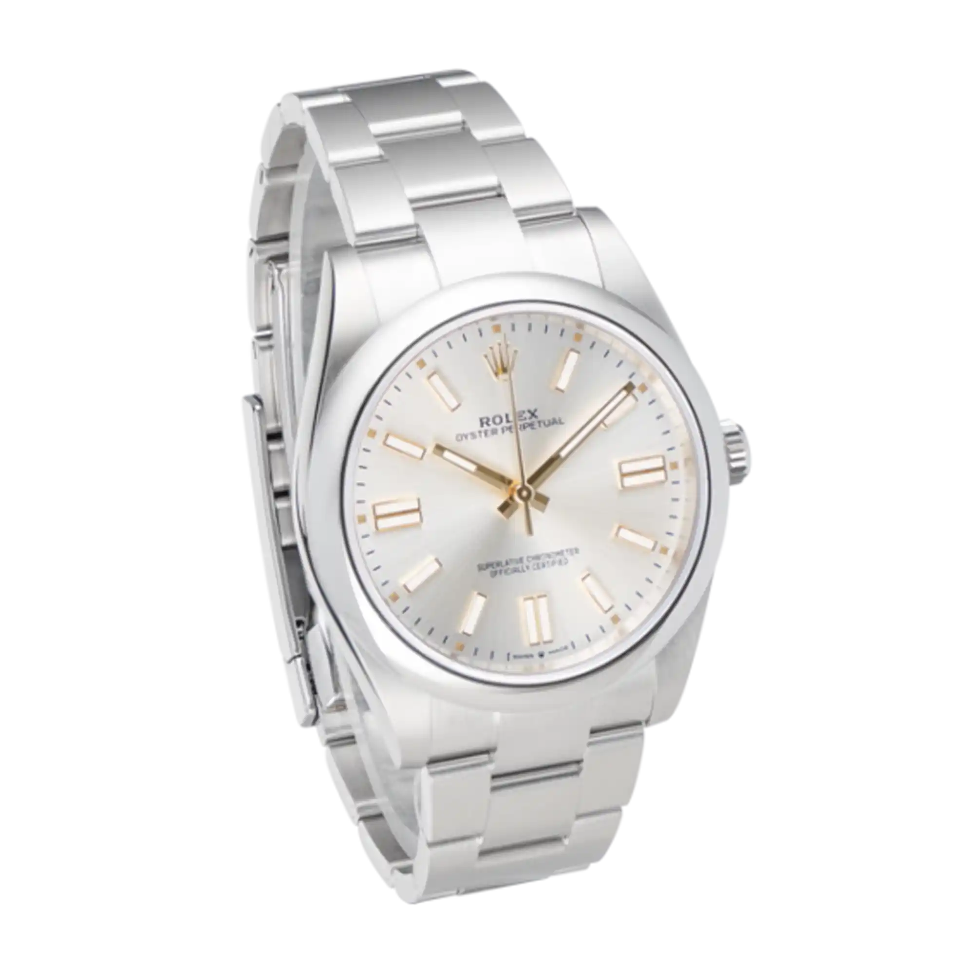Rolex Oyster Perpetual 41 Silver Dial 124300 - Side