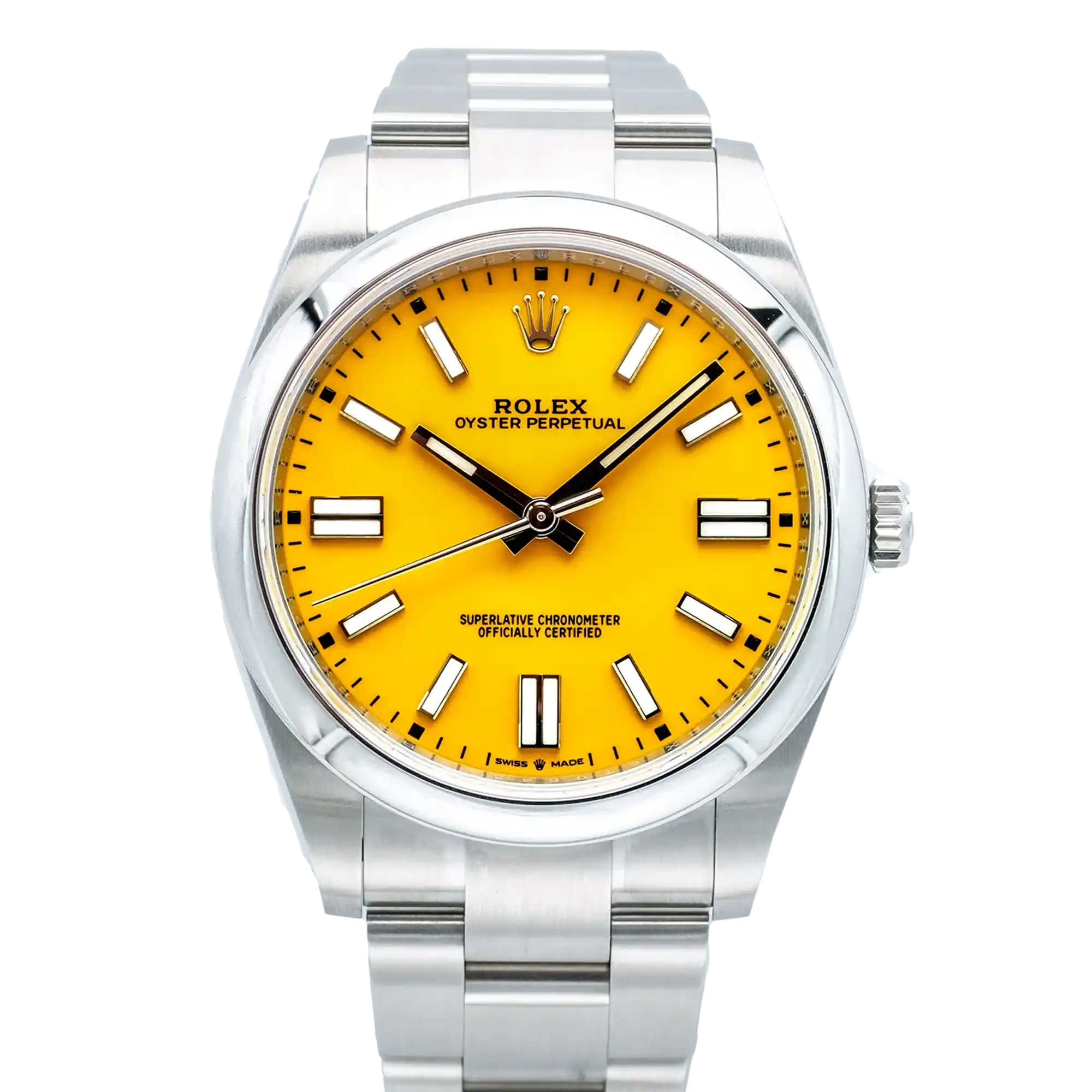 Rolex Oyster Perpetual 41 Yellow Dial 124300 - Pre-Owned
