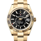 Rolex Sky Dweller Black Dial Yellow Gold Oyster 336938